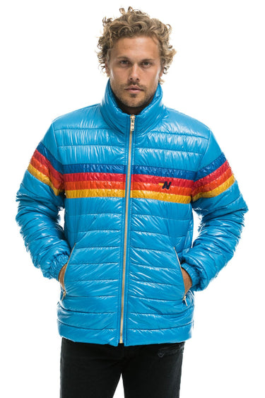 MEN'S 4 STRIPE TRAVELER JACKET - OCEAN GLOSSY Jacket Aviator Nation