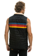 MEN'S 4 STRIPE VEST - BLACK Vest Aviator Nation