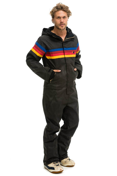 MEN'S 4 STRIPE WAX POWDER SUIT - BLACK Jacket Aviator Nation