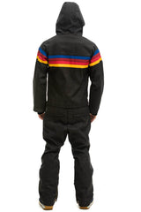 MEN'S 4 STRIPE WAX POWDER SUIT - BLACK Jacket Aviator Nation