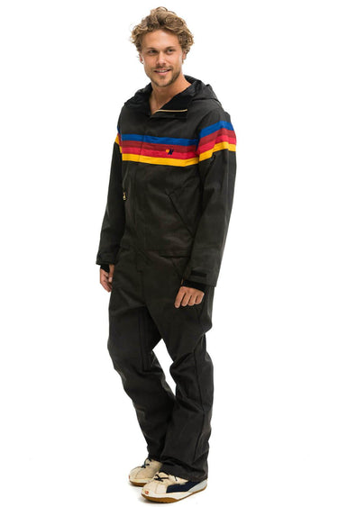 MEN'S 4 STRIPE WAX POWDER SUIT - BLACK Jacket Aviator Nation