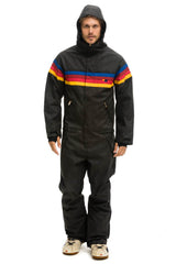 MEN'S 4 STRIPE WAX POWDER SUIT - BLACK Jacket Aviator Nation