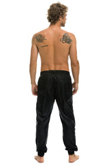 MEN'S 4 STRIPE WIND PANT - BLACK Outerwear Aviator Nation