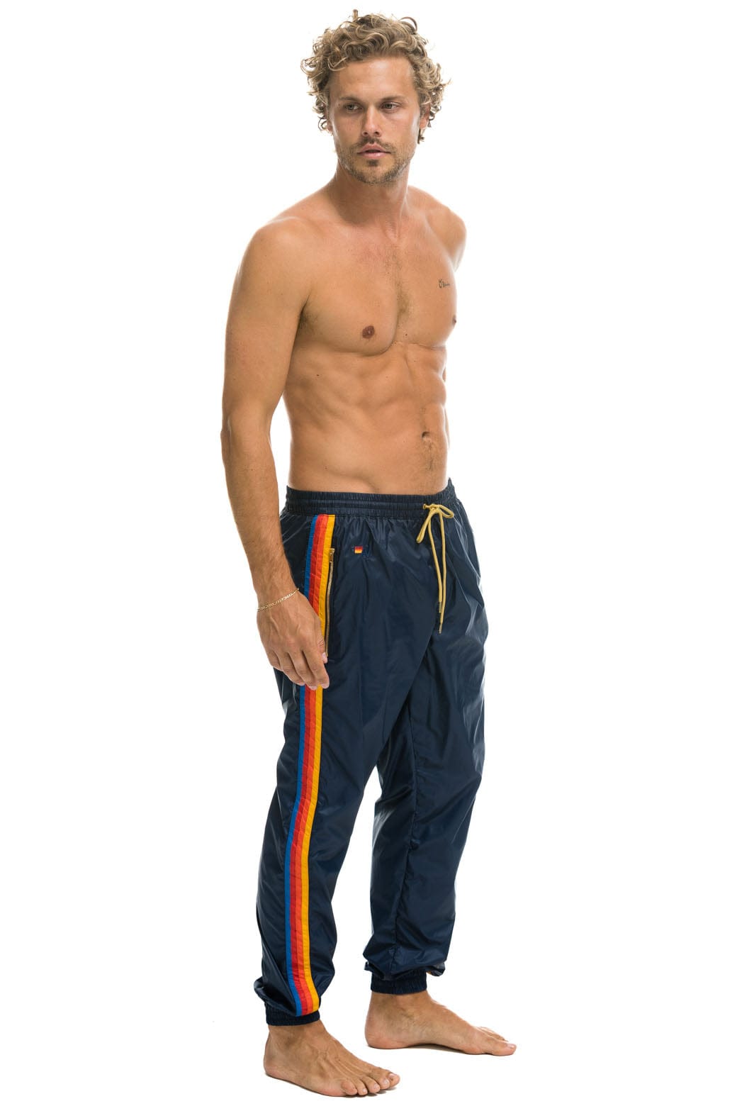 MEN'S 4 STRIPE WIND PANT - NAVY Outerwear Aviator Nation