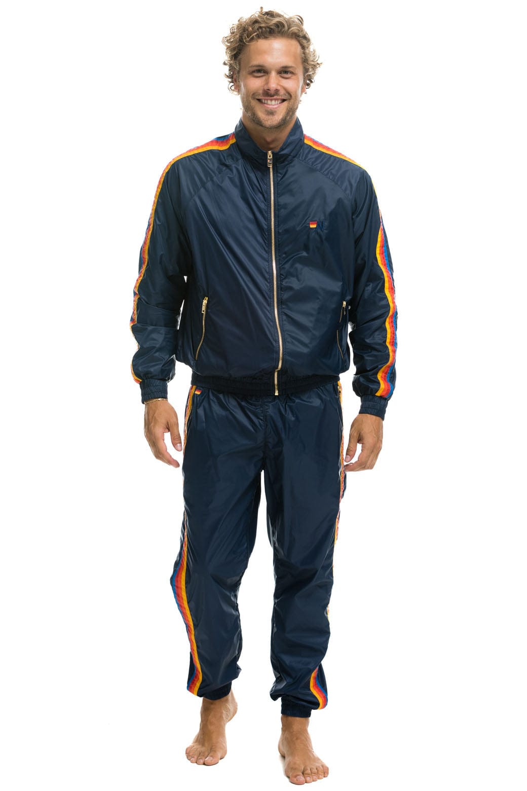 MEN'S 4 STRIPE WIND PANT - NAVY Outerwear Aviator Nation