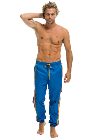 MEN'S 4 STRIPE WIND PANT - SNORKEL BLUE Outerwear Aviator Nation