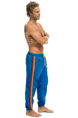 MEN'S 4 STRIPE WIND PANT - SNORKEL BLUE Outerwear Aviator Nation