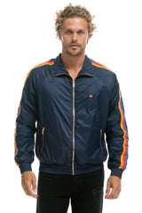 MEN'S 4 STRIPE WINDBREAKER - NAVY Jacket Aviator Nation