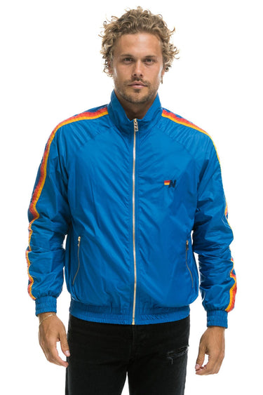 MEN'S 4 STRIPE WINDBREAKER - SNORKEL BLUE Jacket Aviator Nation