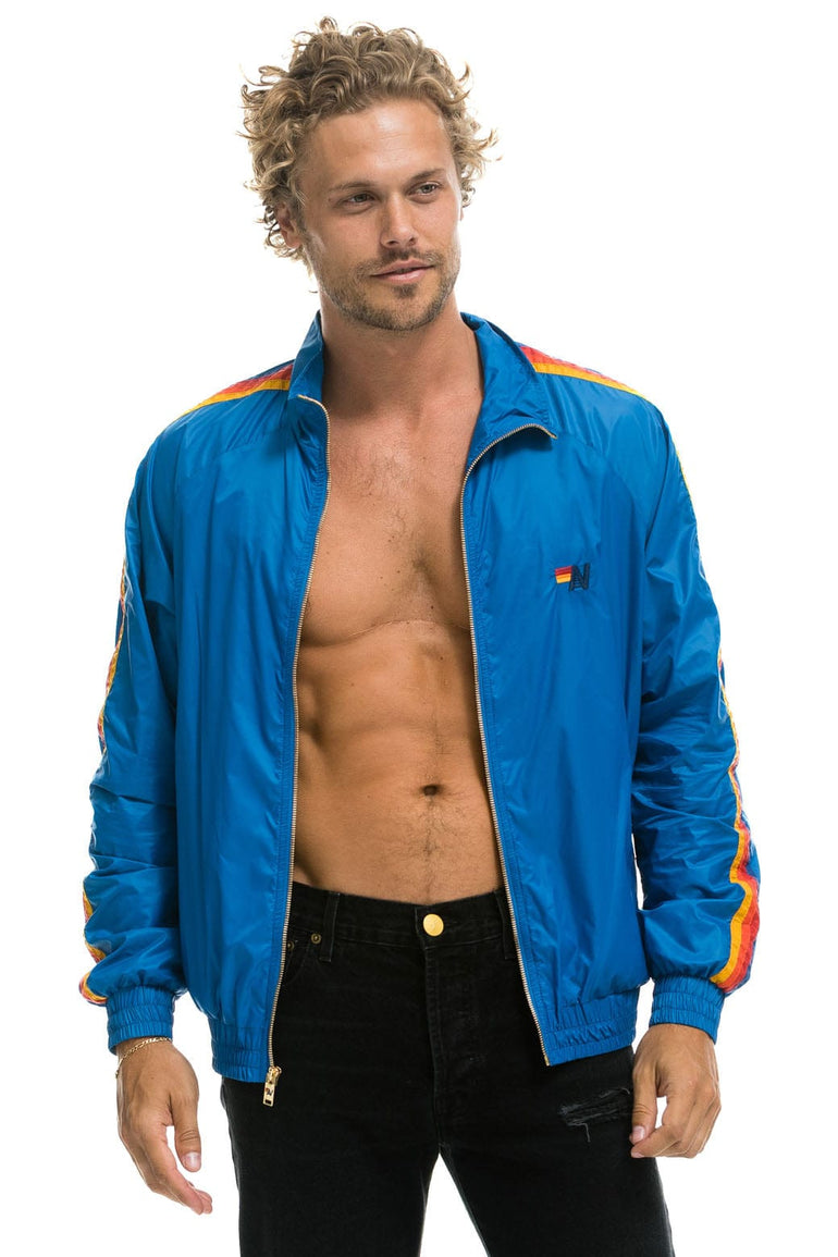 MEN'S 4 STRIPE WINDBREAKER - SNORKEL BLUE Jacket Aviator Nation