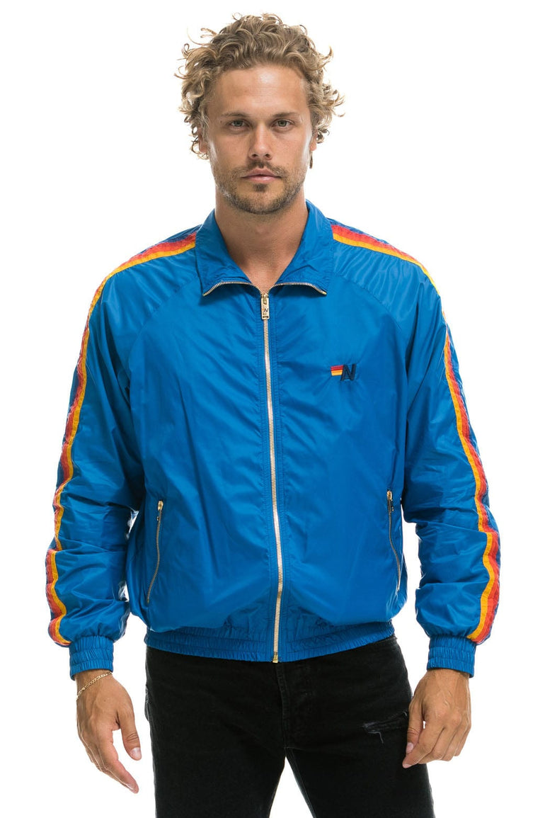 MEN'S 4 STRIPE WINDBREAKER - SNORKEL BLUE Jacket Aviator Nation