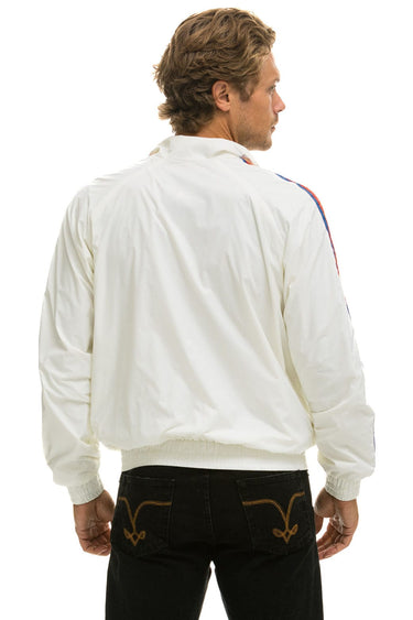MEN'S 4 STRIPE WINDBREAKER - WHITE Jacket Aviator Nation