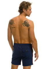 MEN'S 5 STRIPE FLEX SHORTS - NAVY Men's Board Shorts Aviator Nation