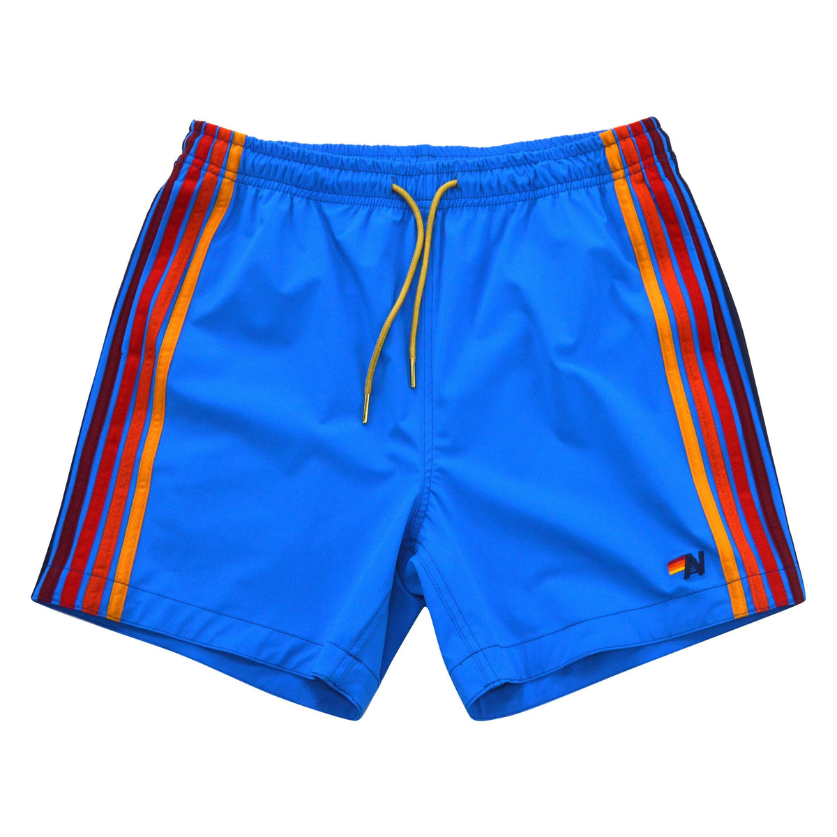 MEN'S 5 STRIPE FLEX SHORTS - PARROT BLUE Men's Board Shorts Aviator Nation