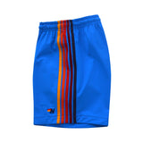 MEN'S 5 STRIPE FLEX SHORTS - PARROT BLUE Men's Board Shorts Aviator Nation