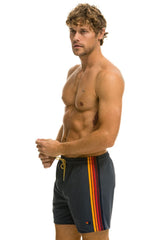 MEN'S 5 STRIPE FLEX SHORTS - TITANIUM Men's Board Shorts Aviator Nation