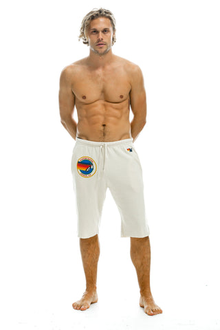MEN'S AVIATOR NATION SWEATSHORTS - VINTAGE WHITE Sweatshorts Aviator Nation