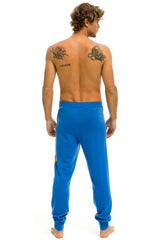 MEN'S BOLT CASHMERE LIGHT SWEATER PANT - VINTAGE BLUE // GOLD BOLT Men's Sweatpants Aviator Nation