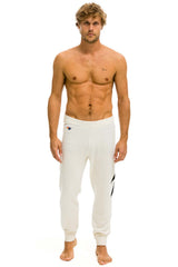 MEN'S BOLT CASHMERE LIGHT SWEATER PANT - VINTAGE WHITE // BLACK BOLT Men's Sweatpants Aviator Nation
