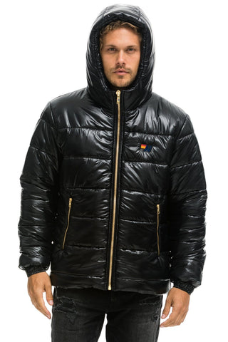 MEN'S BOLT LUXE TREKKER JACKET - GLOSSY BLACK Jacket Aviator Nation