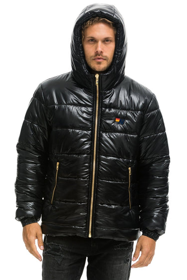 MEN'S BOLT LUXE TREKKER JACKET - GLOSSY BLACK Jacket Aviator Nation