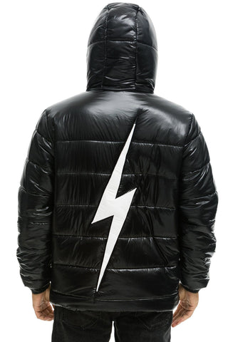 MEN'S BOLT LUXE TREKKER JACKET - GLOSSY BLACK Jacket Aviator Nation