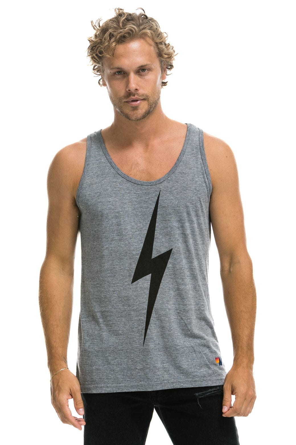 MEN'S BOLT TANK - HEATHER GREY Men's Tank Aviator Nation
