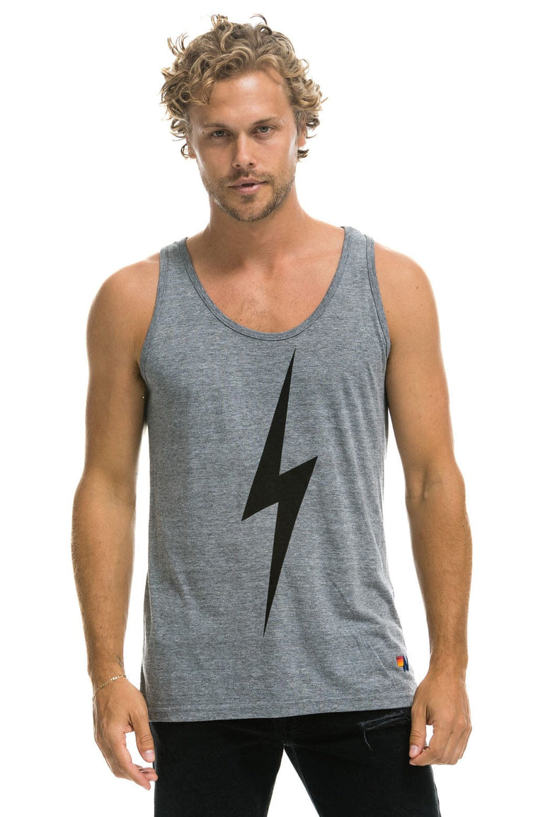 MEN'S BOLT TANK - HEATHER GREY Men's Tank Aviator Nation