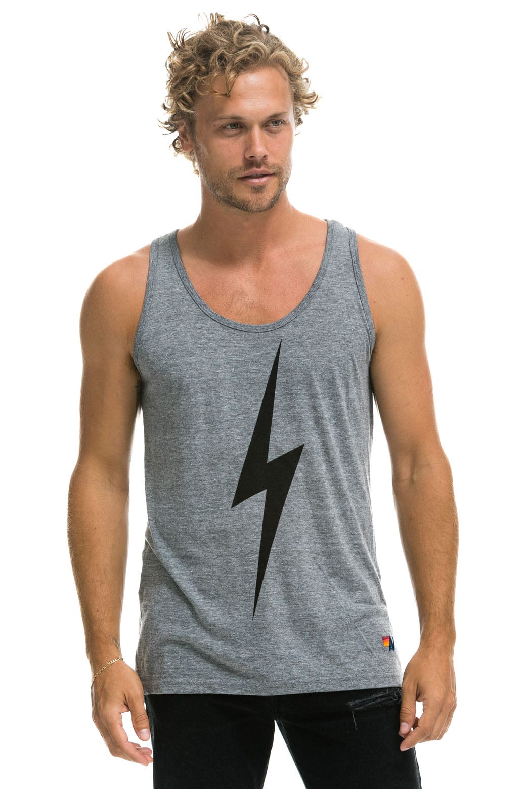 MEN'S BOLT TANK - HEATHER GREY Men's Tank Aviator Nation