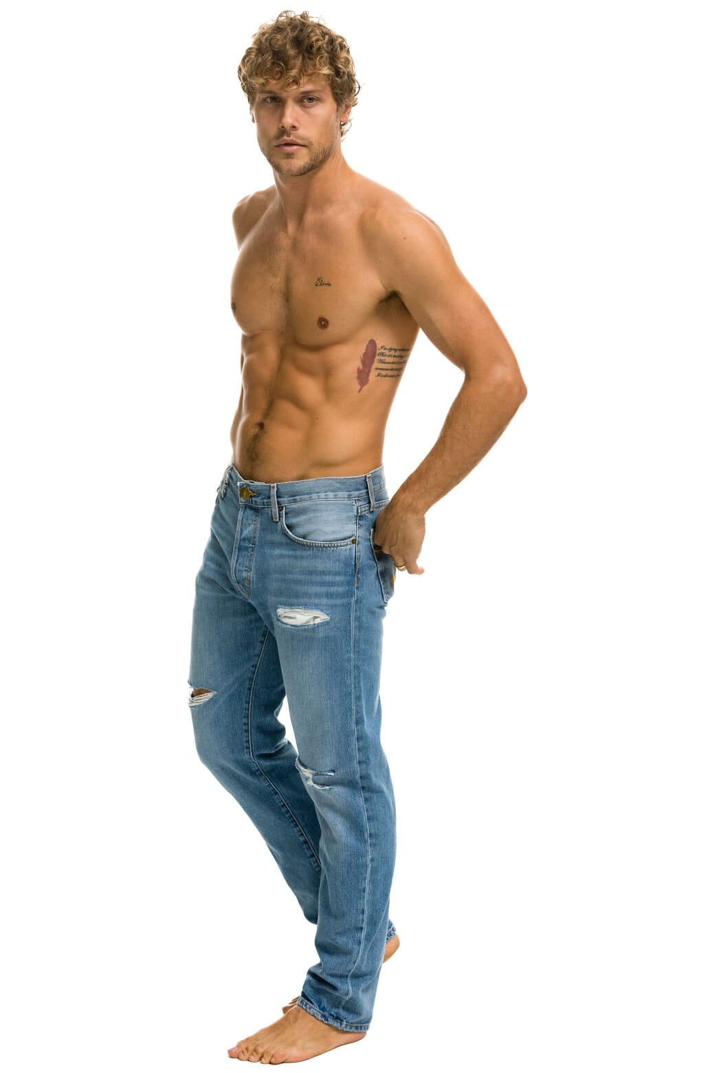 MEN'S CLASSIC STRAIGHT LEG DENIM JEAN - SUPER LIGHT Men's Jeans Aviator Nation
