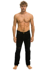 MEN'S CLASSIC STRAIGHT LEG DENIM JEAN - VINTAGE BLACK Men's Jeans Aviator Nation