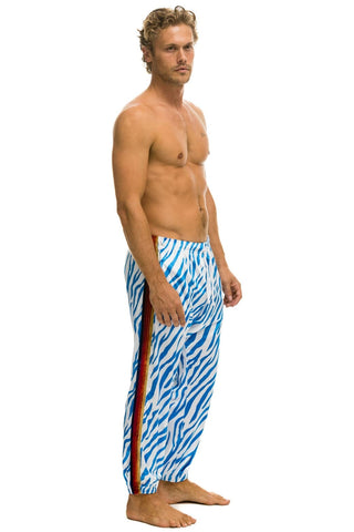 MEN'S CLASSIC VELVET SWEATPANTS - BLUE TIGER Mens Sweatpants Aviator Nation