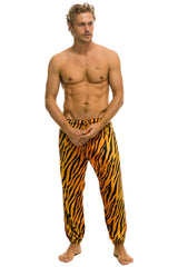 MEN'S CLASSIC VELVET SWEATPANTS - TIGER Mens Sweatpants Aviator Nation