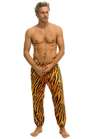MEN'S CLASSIC VELVET SWEATPANTS - TIGER Mens Sweatpants Aviator Nation