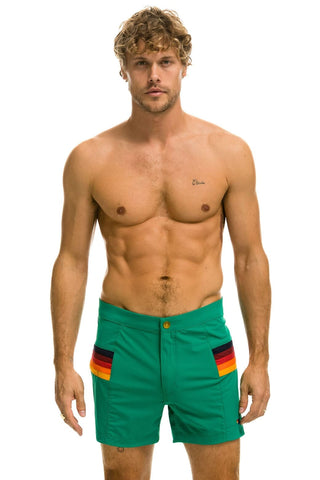 MEN'S HORIZONTAL 5 STRIPE FLEX SHORTS - AMAZON Men's Board Shorts Aviator Nation