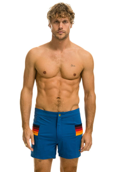 MEN'S HORIZONTAL 5 STRIPE FLEX SHORTS - SEA Men's Board Shorts Aviator Nation