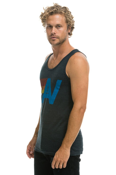 MEN'S LOGO TANK - CHARCOAL Men's Tank Aviator Nation