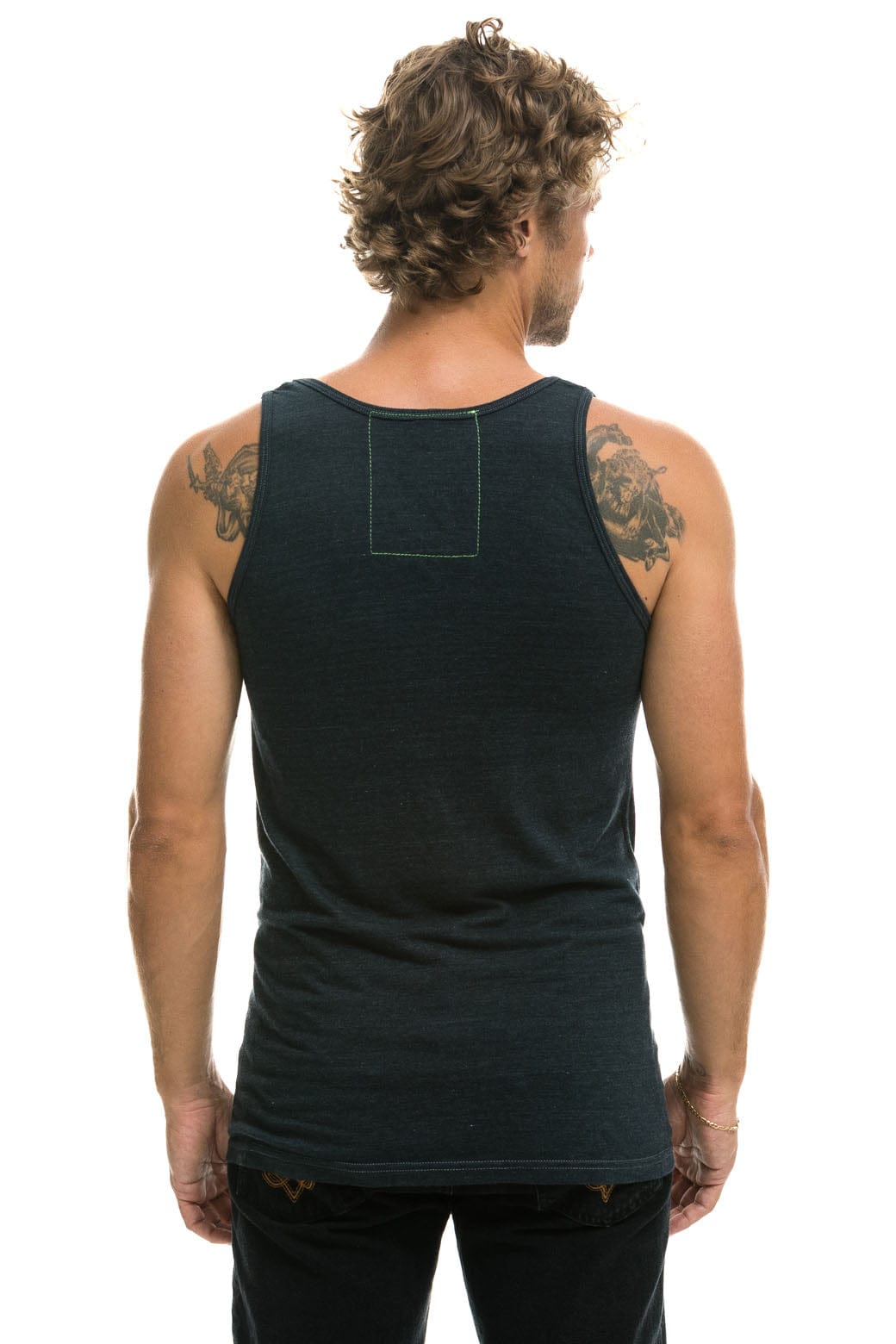MEN'S LOGO TANK - CHARCOAL Men's Tank Aviator Nation