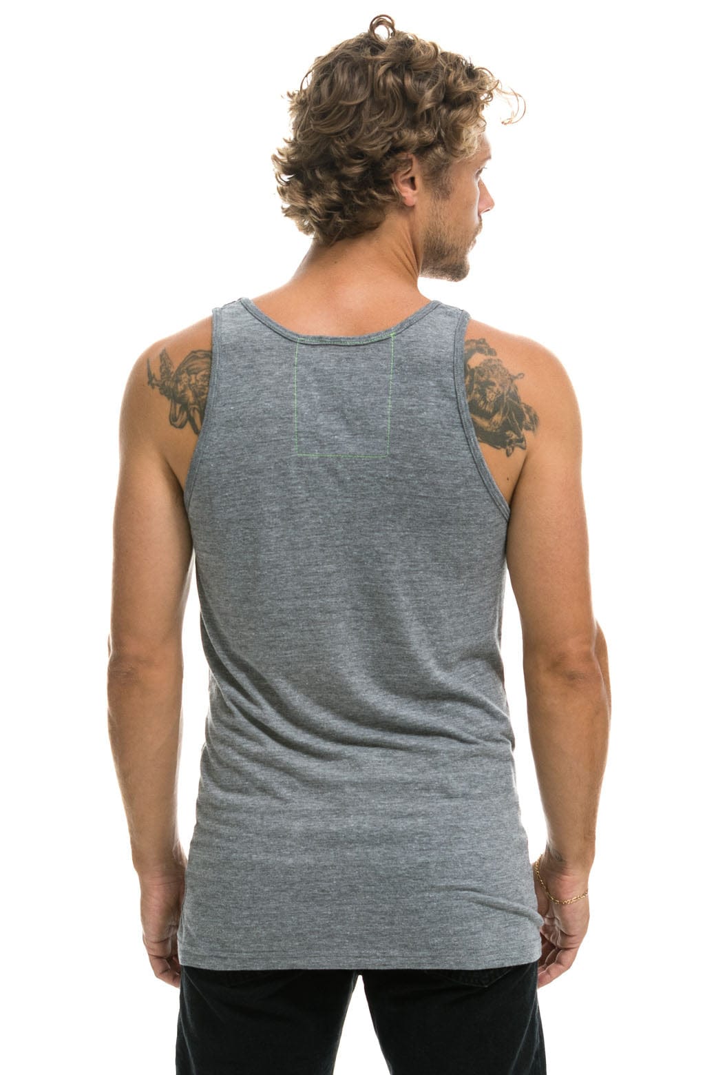 MEN'S LOGO TANK - HEATHER GREY Men's Tank Aviator Nation