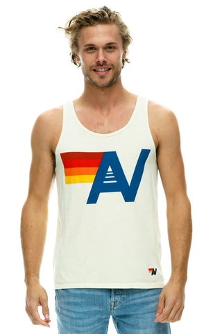 MEN'S LOGO TANK - VINTAGE WHITE Men's Tank Aviator Nation