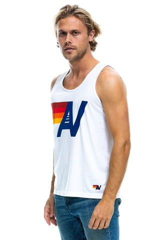 MEN'S LOGO TANK - WHITE Men's Tank Aviator Nation