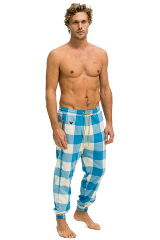 MEN'S PLAID LODGE PANT - HAYDEN PLAID Mens Sweatpants Aviator Nation
