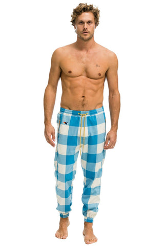 MEN'S PLAID LODGE PANT - HAYDEN PLAID Mens Sweatpants Aviator Nation