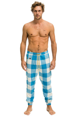 MEN'S PLAID LODGE PANT - HAYDEN PLAID Mens Sweatpants Aviator Nation