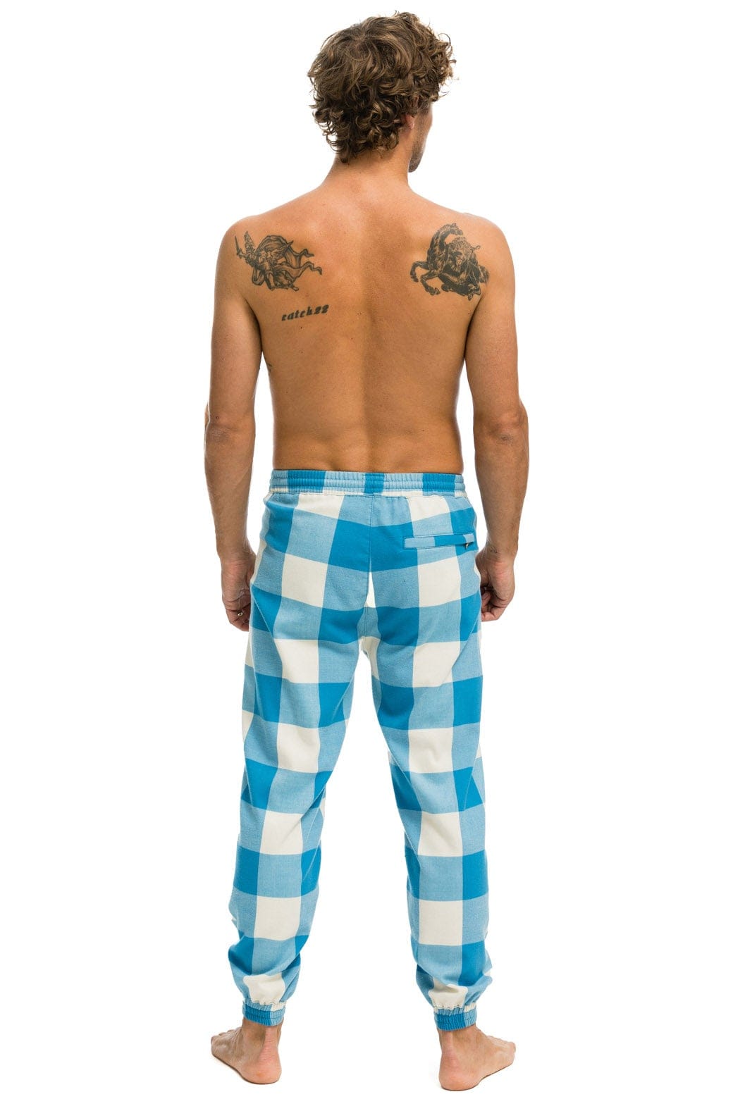 MEN'S PLAID LODGE PANT - HAYDEN PLAID Mens Sweatpants Aviator Nation