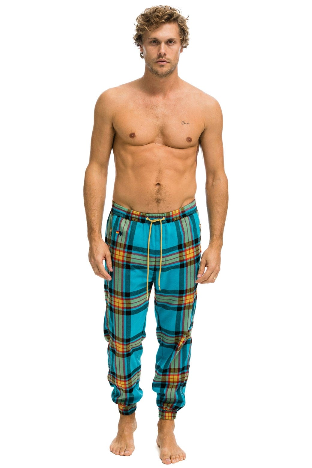 MEN'S PLAID LODGE PANT - JACKSON PLAID Mens Sweatpants Aviator Nation