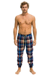 MEN'S PLAID LODGE PANT - PATRIOT PLAID Mens Sweatpants Aviator Nation