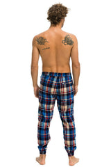 MEN'S PLAID LODGE PANT - PATRIOT PLAID Mens Sweatpants Aviator Nation