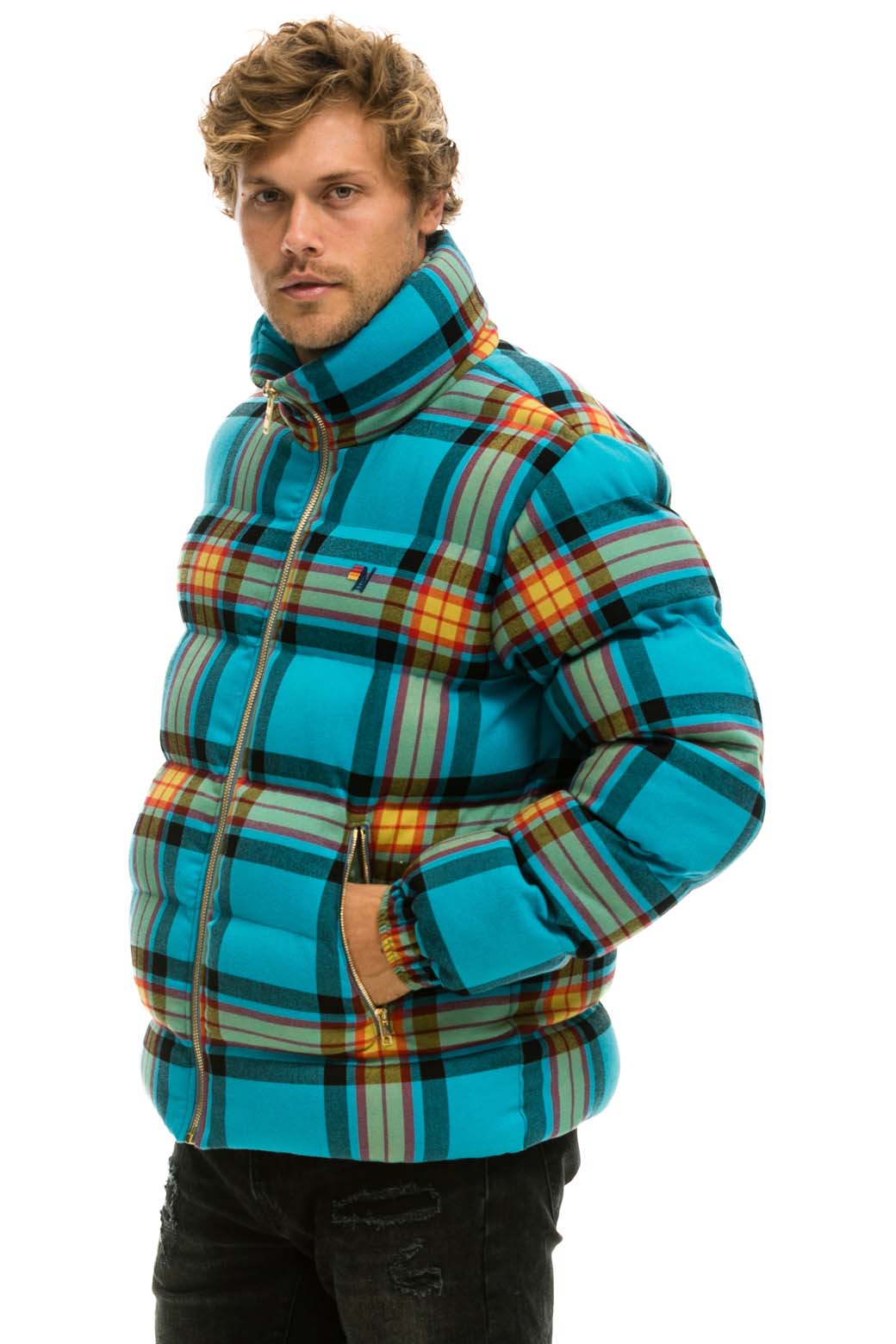 MEN'S PLAID TRAVELER JACKET - JACKSON PLAID Jacket Aviator Nation