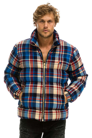 MEN'S PLAID TRAVELER JACKET - PATRIOT PLAID Jacket Aviator Nation